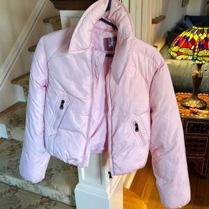 Urban Outfitters Pink Puffer Jacket
